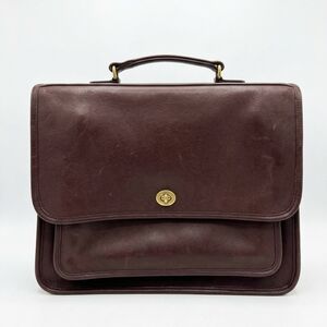 Flawless Coach 100% Leather Vintage Briefcase - Never Used